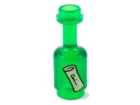 LEGO onderdeel Minifigure, Utensil Bottle with Tan Paper Roll Pattern 95228pb05