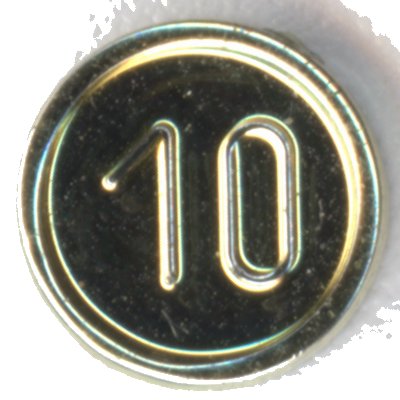 LEGO onderdeel Minifigure, Utensil Coin Type 1 with 10 Mark (70501a)