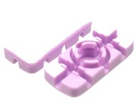 LEGO part Clikits, Icon Rectangle 3L with Hole 51036