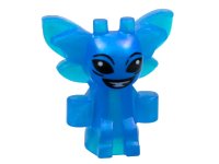LEGO part Cornish Pixie with Black Eyes and Open Mouth Smile with White Teeth Pattern 78523pb01