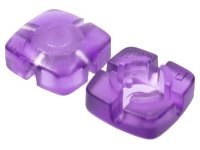 LEGO onderdeel Clikits, Icon Square 2 x 2 Small with Hole, Polished (Transparent Colors Only) 51510