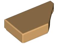 LEGO part Tile, Modified 1 x 2 Wedge Right 5092