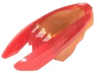 LEGO part Minifigure, Weapon Ninjago Time Blade with Molded Trans-Red Claws and Blades Pattern 28587pb03