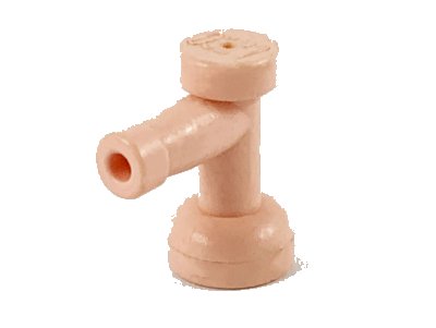 LEGO part Tap 1 x 1 with Hole in Nozzle End (4599a)
