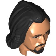 LEGO part Large Figure Head Modified SW Baze Malbus Pattern (27999pb01)