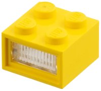 LEGO part Electric, Light Brick 4.5V 2 x 2 with 3 Plug Holes, Trans-Clear Diffuser Lens 08010dc01