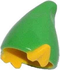 LEGO onderdeel Minifiguur, Hoofdtooi Hoed, Elf met Pointed Ears met Bright Green Top Patroon (13787pb01)