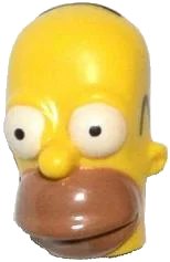 LEGO part Minifigure, Head, Modified Simpsons Homer Simpson - Eyes Wide Pattern 15527pb02