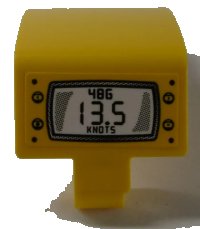 LEGO part Technic, Panel Curved 3 x 5 x 3 with Black '48G 13.5 KNOTS' on White Screen, 4 Knobs Pattern (Sticker) - Set 42074 24116pb008
