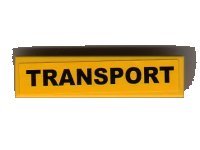 LEGO onderdeel Tile 1 x 4 with 'TRANSPORT' Pattern (Sticker) - Set 7900 2431pb0042