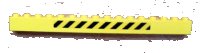 LEGO part Brick 1 x 16 with Black and Yellow Danger Stripes Pattern (Sticker) - Set 7243 2465pb04