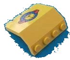LEGO part Panel 2 x 4 x 3 1/3 with Hinge with Air Cargo Pattern (Sticker) - Sets 6597 / 10159 2582pb07