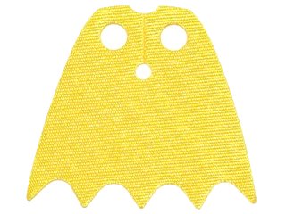 LEGO onderdeel Minifigure Cape Cloth with Top Holes and Scalloped 5 Points Bottom (Batman), Long, Circle Neck Cut - Shiny Satin Fabric (29028)