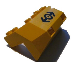 LEGO part Base Inclinata Anteriore Treno con Motivo Logo Treno (Adesivo) - Set 4559 (2916pb02)