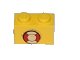 LEGO onderdeel Brick 1 x 2 with Life Preserver Pattern (Sticker) - Set 369 (3004pb117)
