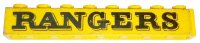 LEGO onderdeel Brick 1 x 8 with Black 'RANGERS' Pattern (Sticker) - Set 372-1 3008pb031