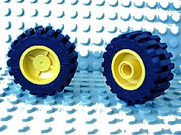 LEGO part Rad 18 mm D. x 14 mm mit schwarzem Reifen 30,4 x 14 (30285 / 30391) (30285c01)