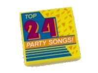 LEGO part Carreau 2 x 2 avec motif couverture d'album 'Top 24 Party Songs!' 3068pb1137