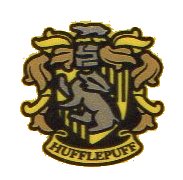 LEGO onderdeel Tile 2 x 2 with HP 'HUFFLEPUFF' House Crest Pattern (3068pb1260)