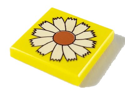 LEGO onderdeel Tile 2 x 2 with Flower Pattern (3068pb2435)
