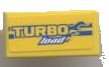 LEGO onderdeel Tegeltje 1 x 2 with 'TURBO load' Pattern (Sticker) - Set 8124 3069pb0110