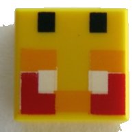 LEGO part Tile 1 x 1 with Angry Bee Eyes Minecraft Pixelated Pattern 3070pb200