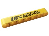 LEGO part Technic, Liftarm Dick 1 x 7 mit schwarzem 'LIFTING SERVICE' Muster (Aufkleber) - Set 42108 32524pb048