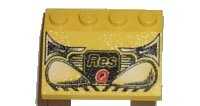 LEGO part Slope 33 3 x 4 with Res-Q Headlight Pattern 3297px25