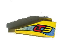 LEGO part Schräge 33 3 x 2 avec Motif 'LT3' des Deux Côtés (Autocollants) - Set 8251 3298pb035