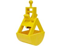 LEGO part Crane Bucket with Spring and Yellow Handle (3489 / bb0217 / 3490) 3489c01