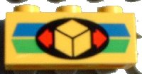 LEGO part Brick 1 x 3 with Cargo Pattern 3622pb008