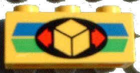 LEGO onderdeel Brick 1 x 3 with Cargo Pattern (3622pb008)