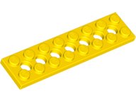 LEGO onderdeel Technic, Plate 2 x 8 with 7 Holes 3738