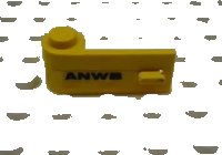 LEGO part Door 1 x 3 x 1 Left with 'ANWB' Pattern (Sticker) - Set 1590-2 3822pb008