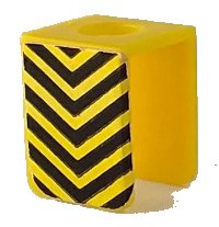 LEGO part Minifigure Vest with Black Downward Chevrons Pattern on Both Sides (Stickers) 3840pb19
