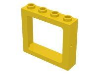 LEGO part Window 1 x 4 x 3 Train - Hollow Studs 4033