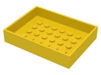 LEGO part Container, Box 6 x 8 x 1 1/3 Bottom 4082