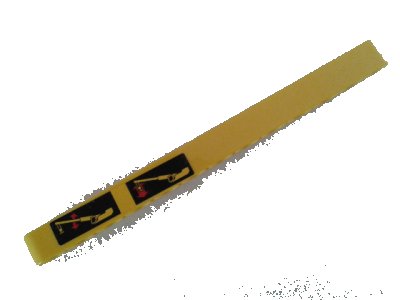 LEGO onderdeel Technic, Liftarm Thick 1 x 13 with Two Crane Arm Movements Pattern on Left End (Sticker) - Set 8053 (41239pb010L)