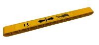 LEGO part Technic, Liftarm Thick 1 x 13 with Black Helicopter, Hook and Arrows Pattern (Sticker) - Set 9396 41239pb020