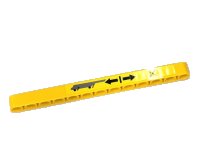 LEGO part Technic, Liftarm Thick 1 x 13 with Dark Bluish Helicopter and Landing Gear Pattern (Sticker) - Set 9396 41239pb028