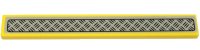 LEGO part Tile 1 x 8 with Silver Tread Plate with Black Border Pattern (Sticker) - Set 70432 4162pb218