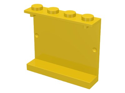 LEGO part Panel 1 x 4 x 3 - Solid Studs (4215a)