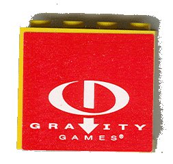 LEGO onderdeel Panel 1 x 4 x 3 with Gravity Games Logo White on Red Pattern (Sticker) - Set 3538 (4215pb053)