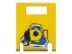 LEGO onderdeel Container, Box 2 x 2 x 2 Door with Slot with Yellow Submarine on Blue Triangle Pattern (Sticker) - Sets 1782 / 6441 4346pb13