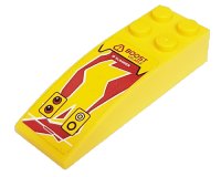 LEGO part Slope, Curved 6 x 2 with 'Boost Volatile' / 'R Scanner' Pattern (Sticker) - Set 8113 44126pb010