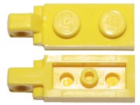 LEGO part Hinge Plate 1 x 2 Locking with 1 Finger on End without Bottom Groove 44301b