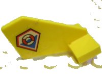 LEGO onderdeel Tail Shuttle, Small with Coast Guard Logo on Right Side Pattern (Sticker) - Set 7047 44661pb010R