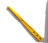 LEGO part Technic Track System Gate 1 x 11 with End Tab and Three Holes 44775