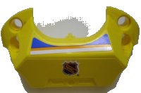 LEGO part Sports Hockey Chest Protector with NHL Logo and Blue, Orange, White Stripes Pattern (Stickers) - Set 3545 44791pb01