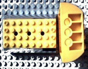 LEGO onderdeel Slope, Curved 6 x 8 x 2 Double with Chrome Silver Sides Pattern (45411pb01)